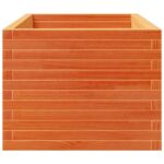 Jardinière cire marron 90x60x49,5 cm bois de pin massif – Image 4