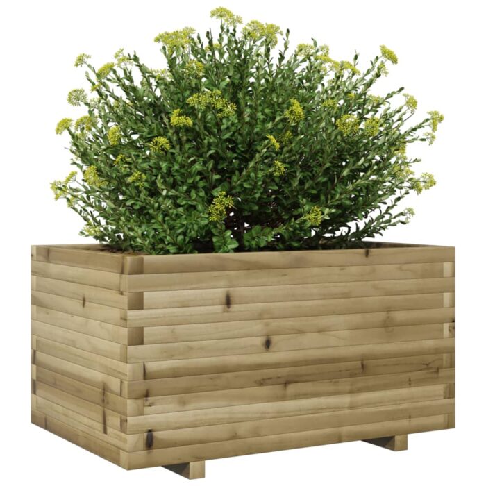Jardinière 90x60x49,5 cm bois de pin imprégné – Image 2