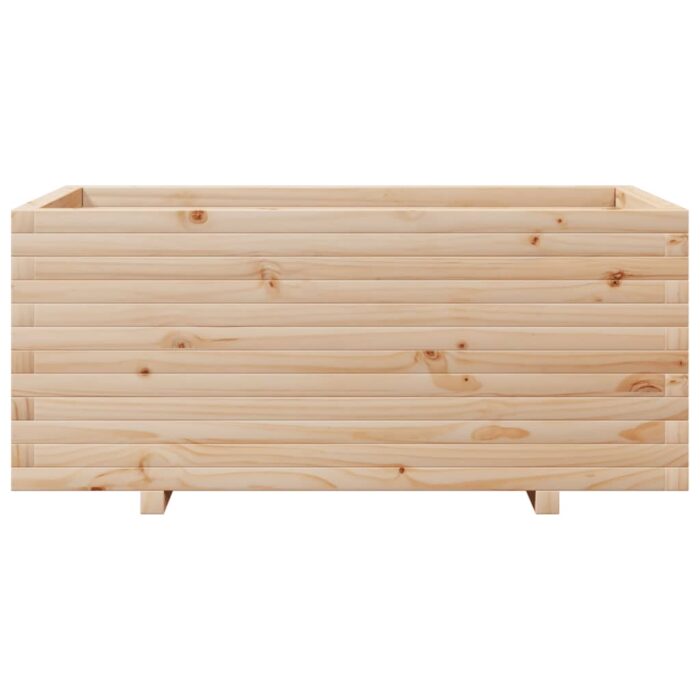 Jardinière 110x60x49,5 cm bois de pin massif – Image 3
