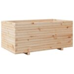 Jardinière 110x60x49,5 cm bois de pin massif – Image 5