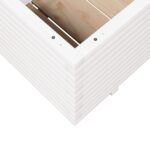 Jardinière blanc 110x60x49,5 cm bois de pin massif – Image 6