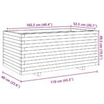 Jardinière 110x60x49,5 cm bois massif de douglas – Image 8