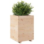 Jardinière 50x50x72,5 cm bois de pin massif – Image 2