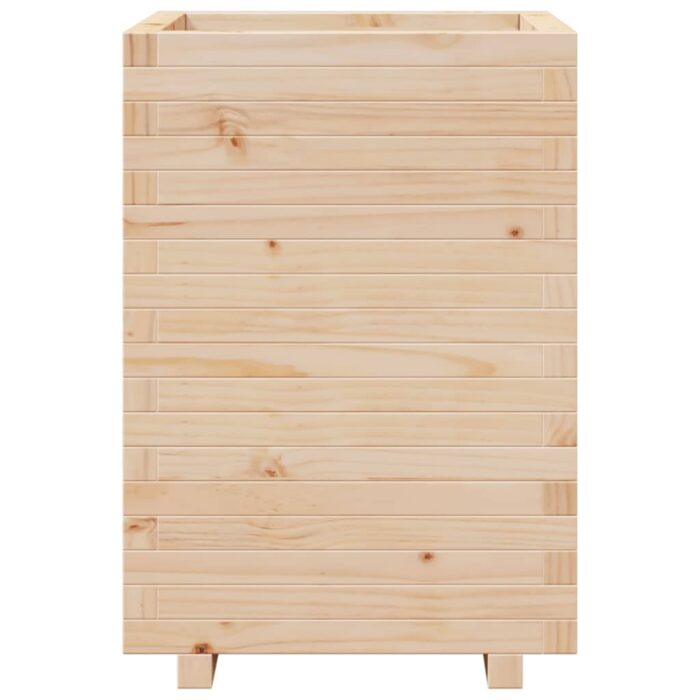 Jardinière 50x50x72,5 cm bois de pin massif – Image 3