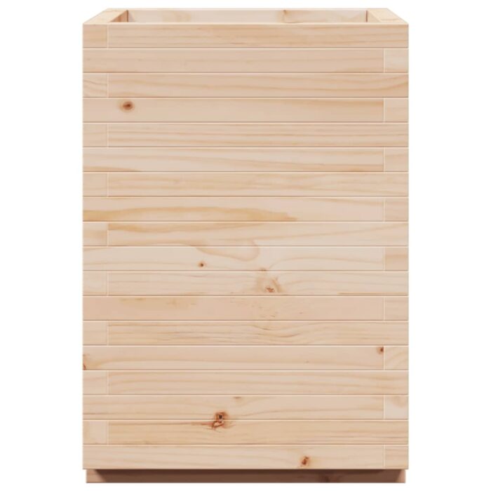 Jardinière 50x50x72,5 cm bois de pin massif – Image 4