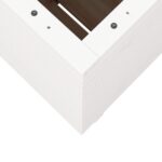 Jardinière blanc 50x50x72,5 cm bois de pin massif – Image 6