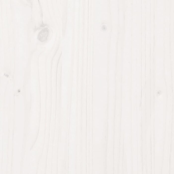 Jardinière blanc 50x50x72,5 cm bois de pin massif – Image 7
