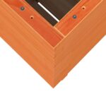 Jardinière cire marron 50x50x72,5 cm bois de pin massif – Image 6