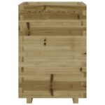 Jardinière 50x50x72,5 cm bois de pin imprégné – Image 3