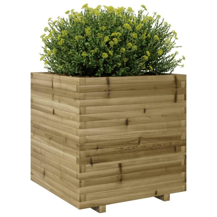 Jardinière 70x70x72,5 cm bois de pin imprégné – Image 2