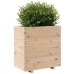 Jardinière 70x40x72,5 cm bois de pin massif – Image 2