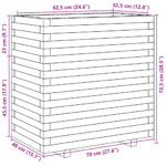 Jardinière 70x40x72,5 cm bois de pin massif – Image 8
