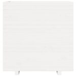 Jardinière blanc 70x40x72,5 cm bois de pin massif – Image 3