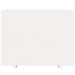Jardinière blanc 90x40x72,5 cm bois de pin massif – Image 3
