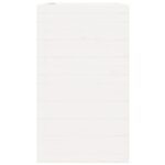 Jardinière blanc 90x40x72,5 cm bois de pin massif – Image 4