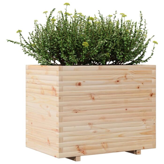 Jardinière 90x60x72,5 cm bois de pin massif – Image 2