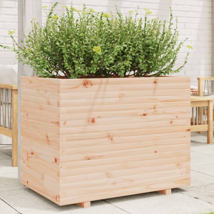 Jardinière 90x60x72,5 cm bois de pin massif – Image 1