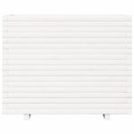 Jardinière blanc 90x60x72,5 cm bois de pin massif – Image 3