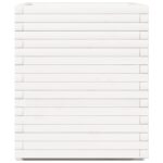 Jardinière blanc 90x60x72,5 cm bois de pin massif – Image 4