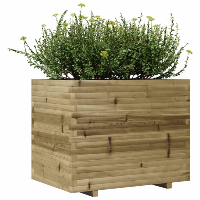 Jardinière 90x60x72,5 cm bois de pin imprégné – Image 2