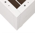 Jardinière blanc 50x50x72 cm bois de pin massif – Image 6