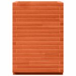 Jardinière cire marron 50x50x72 cm bois de pin massif – Image 4