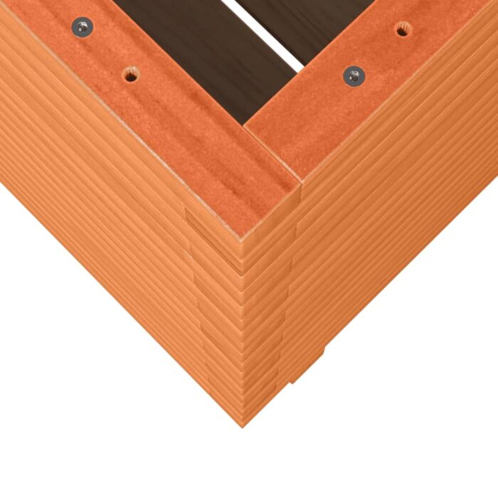 Jardinière cire marron 50x50x72 cm bois de pin massif – Image 6
