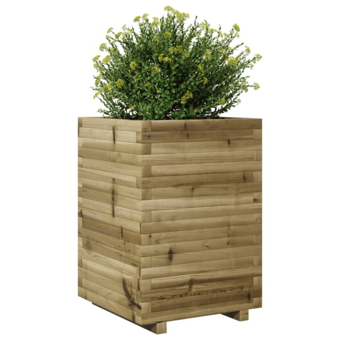 Jardinière 50x50x72 cm bois de pin imprégné – Image 2