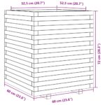 Jardinière 60x60x72 cm bois de pin imprégné – Image 8