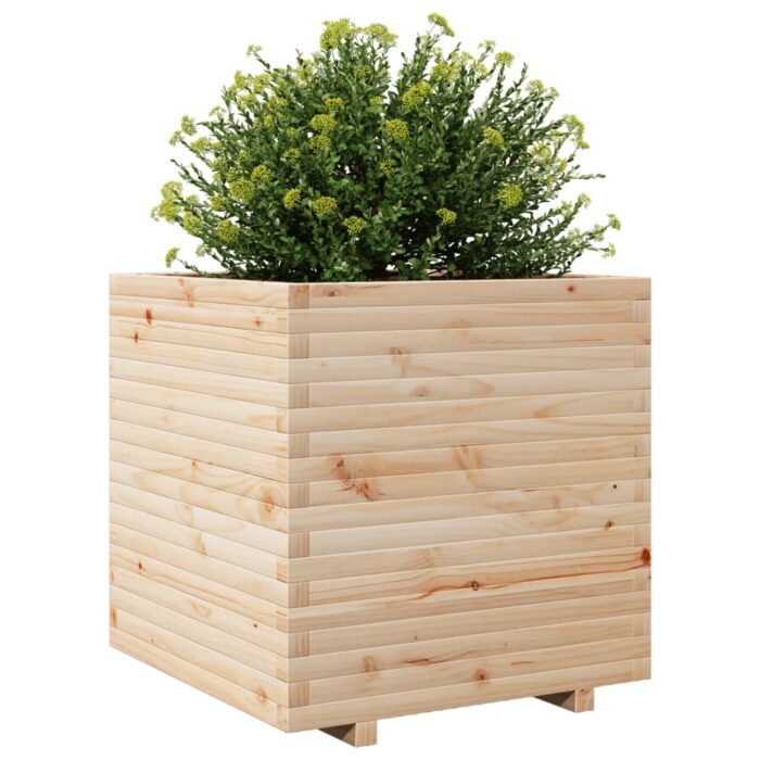 Jardinière 70x70x72 cm bois de pin massif – Image 2