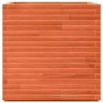 Jardinière cire marron 70x70x72 cm bois de pin massif – Image 4