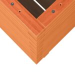 Jardinière cire marron 70x70x72 cm bois de pin massif – Image 6
