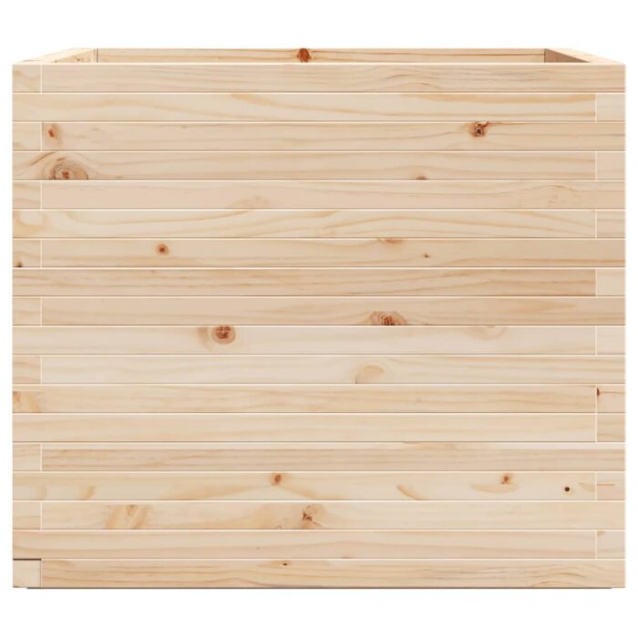 Jardinière 80x80x72 cm bois de pin massif – Image 4