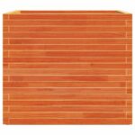 Jardinière cire marron 80x80x72 cm bois de pin massif – Image 4
