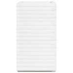 Jardinière blanc 70x40x72 cm bois de pin massif – Image 4