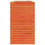 Jardinière cire marron 110x40x72 cm bois de pin massif – Image 4