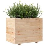 Jardinière 90x60x72 cm bois de pin massif – Image 2