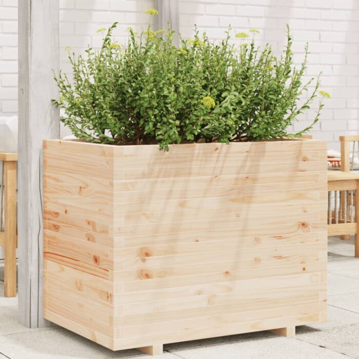 Jardinière 90x60x72 cm bois de pin massif – Image 1