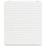 Jardinière blanc 90x60x72 cm bois de pin massif – Image 4