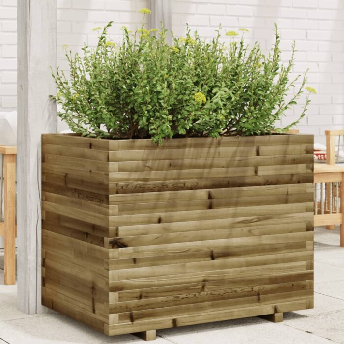 Jardinière 90x60x72 cm bois de pin imprégné – Image 1