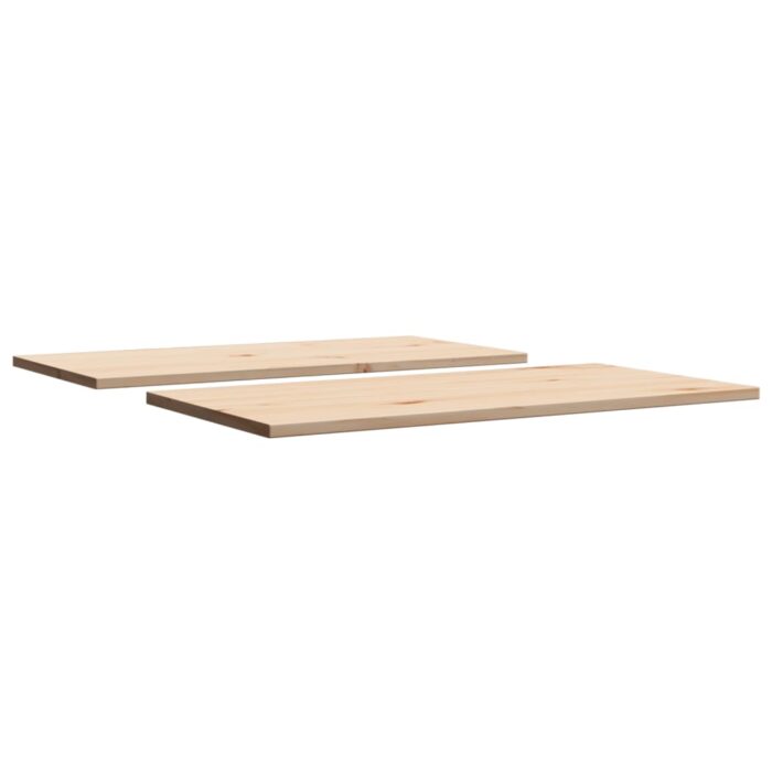 Dessus de table 2 pcs 80x40x1,7cm rectangulaire bois pin massif – Image 3
