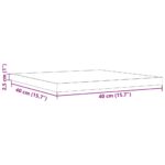 Dessus de table 40x40x2,5 cm carré bois de pin massif – Image 7