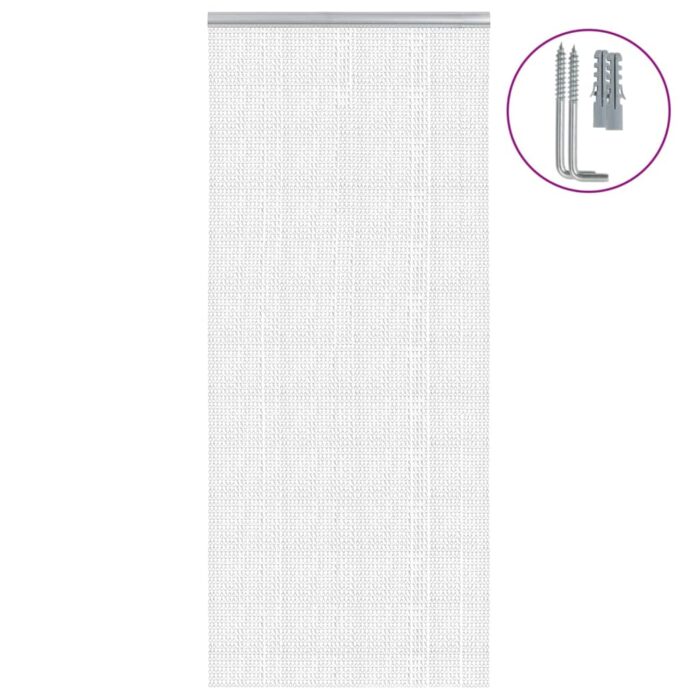 VXL8721102676314_a_en_hd_1.jpg Moustiquaire de porte à chaîne 90x200 cm aluminium – Image 1