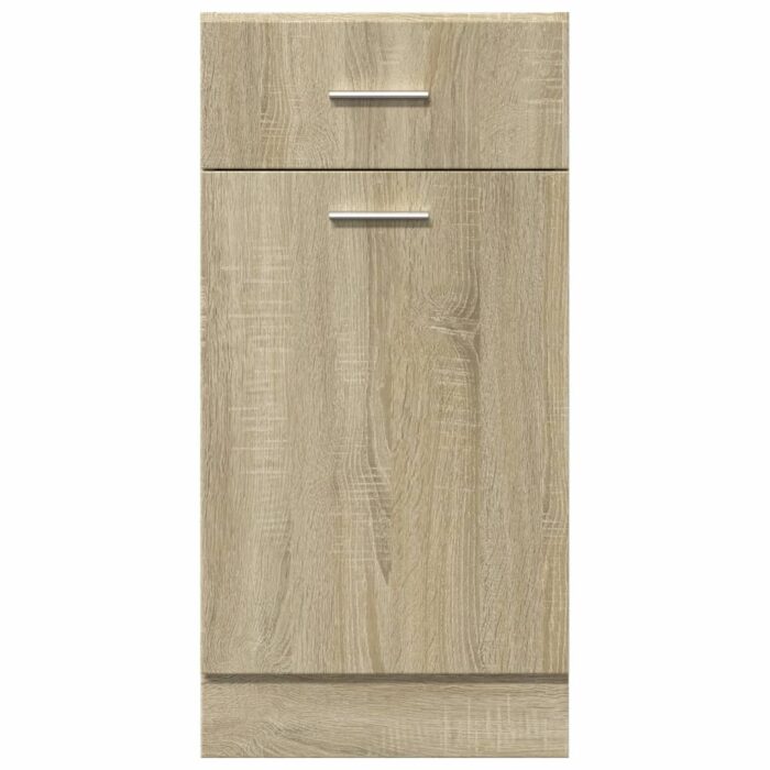 Armoire de plancher tiroir chêne sonoma bois d'ingénierie – Image 4