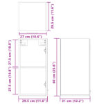 Armoire suspendue "Lyon" Chêne sonoma 29,5x31x60 cm – Image 9