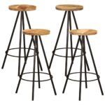 Ensemble de bar 5 pcs bois de manguier massif – Image 6