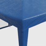 Tente de fête avec 12 parois latérales en maille bleu 8x4m PEHD – Image 5