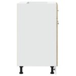 Armoire de plancher tiroir Chêne sonoma 60x46x81,5 cm Aggloméré – Image 5