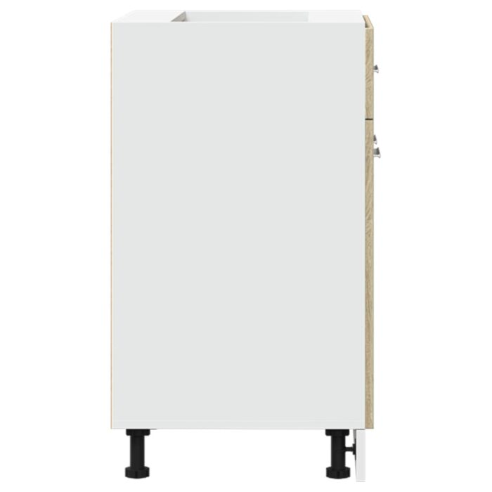 Armoire de plancher tiroir Chêne sonoma 60x46x81,5 cm Aggloméré – Image 5