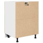 Armoire de plancher tiroir Chêne sonoma 60x46x81,5 cm Aggloméré – Image 6